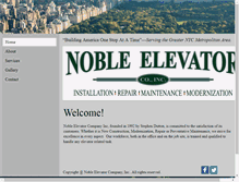 Tablet Screenshot of nobleelevator.com